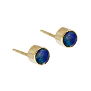14K OPAL STUDS