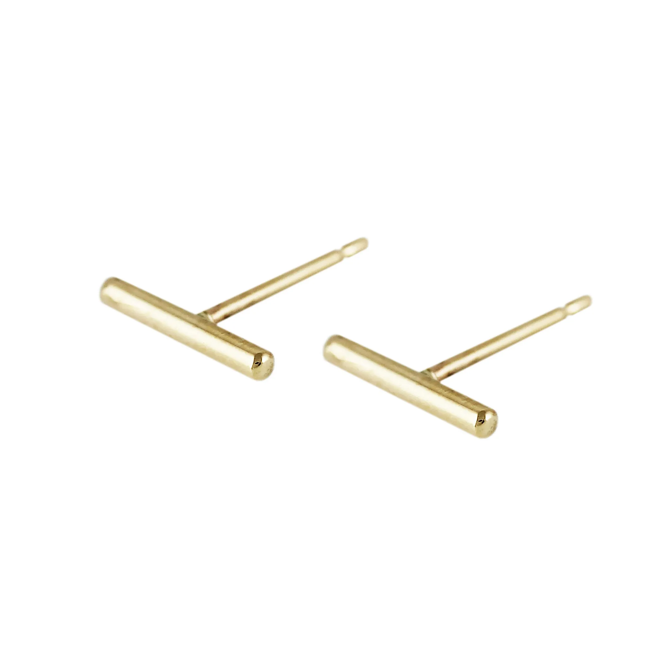 14K STAPLE STUDS 10MM