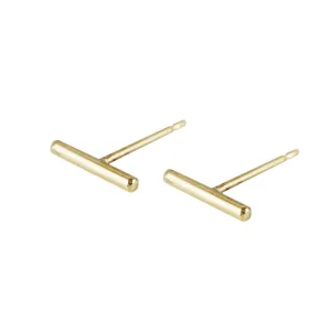 14K STAPLE STUDS 10MM