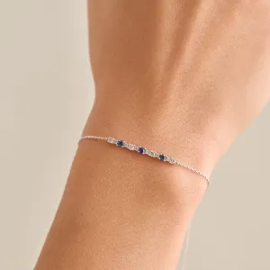 Adjustable Sapphire and Diamond Bracelet