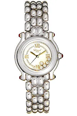 Chopard Happy Sport Diamond 18kt White Gold Ladies Watch 27/6150-21