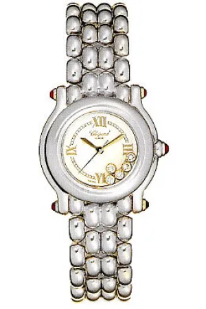 Chopard Happy Sport Diamond 18kt White Gold Ladies Watch 27/6150-21