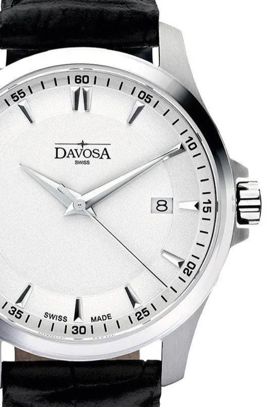 Classic Quartz Swiss-Made White Black Executive Watch 16246615