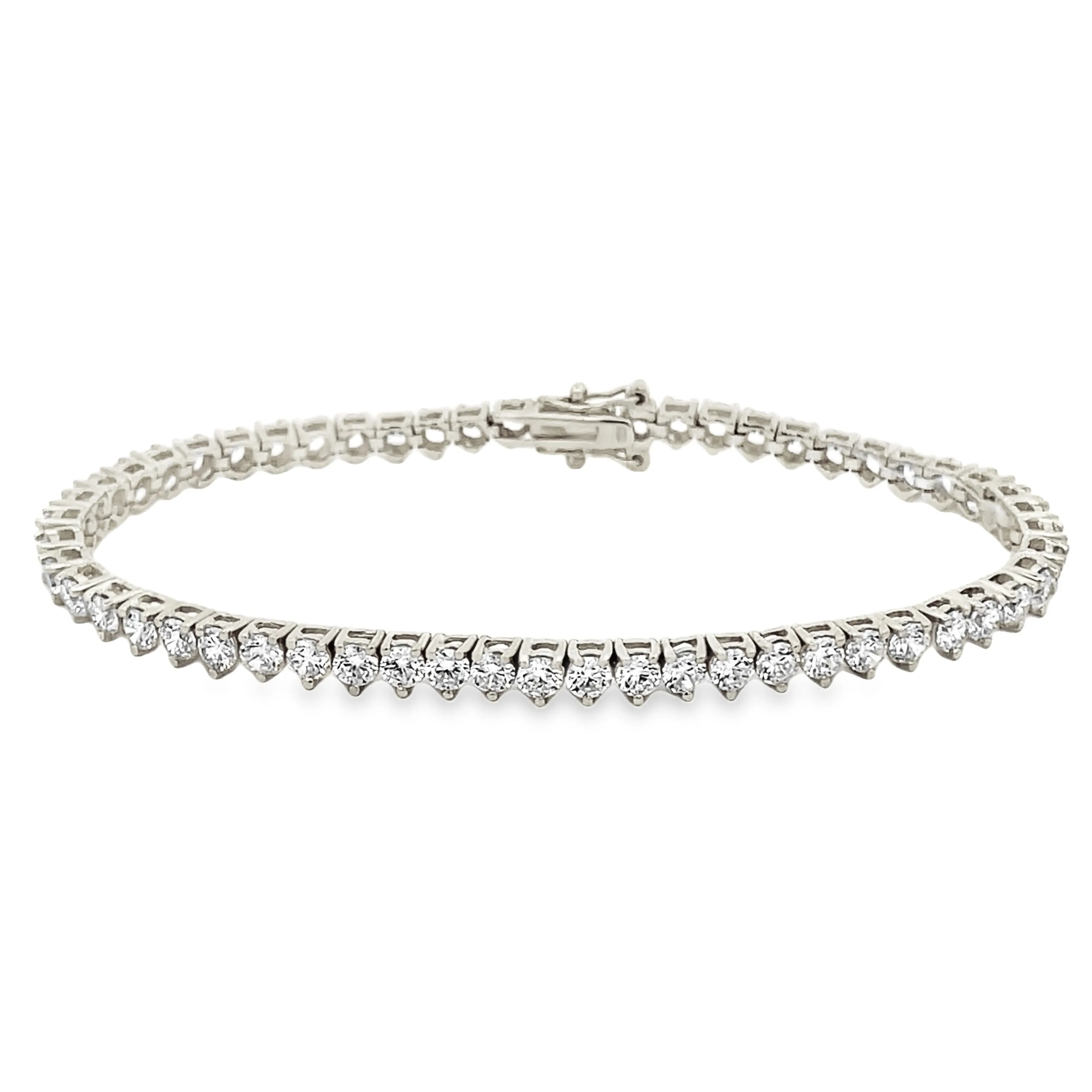 Classic Tennis Bracelet (3 mm - 3 Prong)