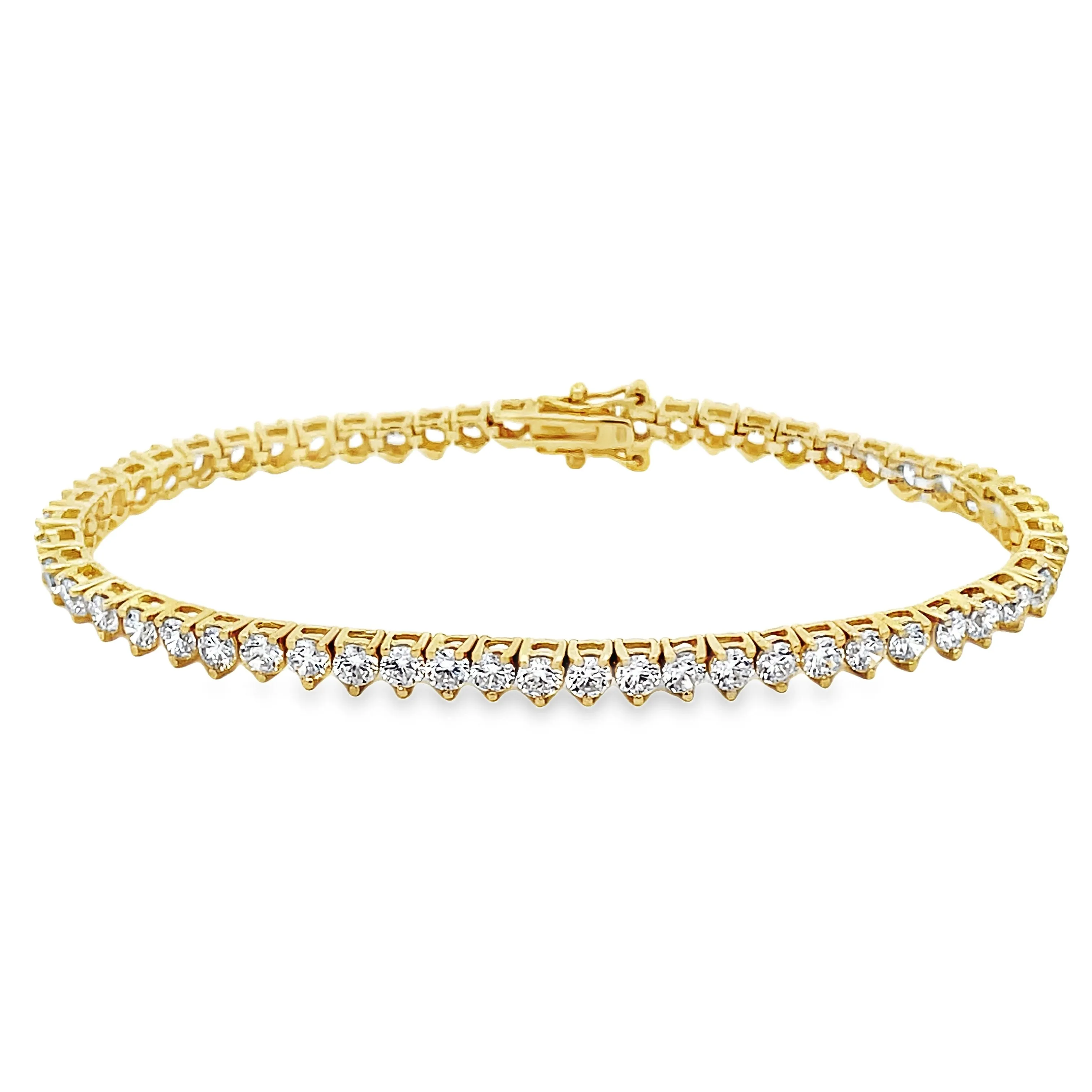 Classic Tennis Bracelet (3 mm - 3 Prong)