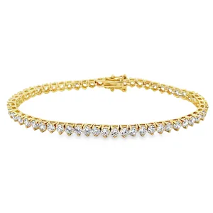 Classic Tennis Bracelet (3 mm - 3 Prong)