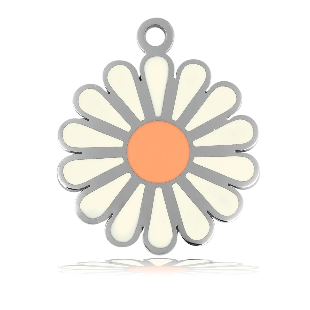 Daisy Enamel Charm with Blue Opal Jade Charity Bracelet