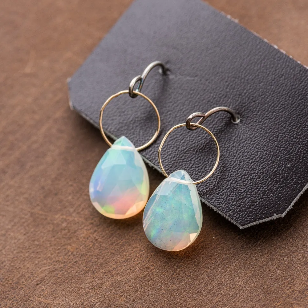 Ethiopian Opal Drop Earrings