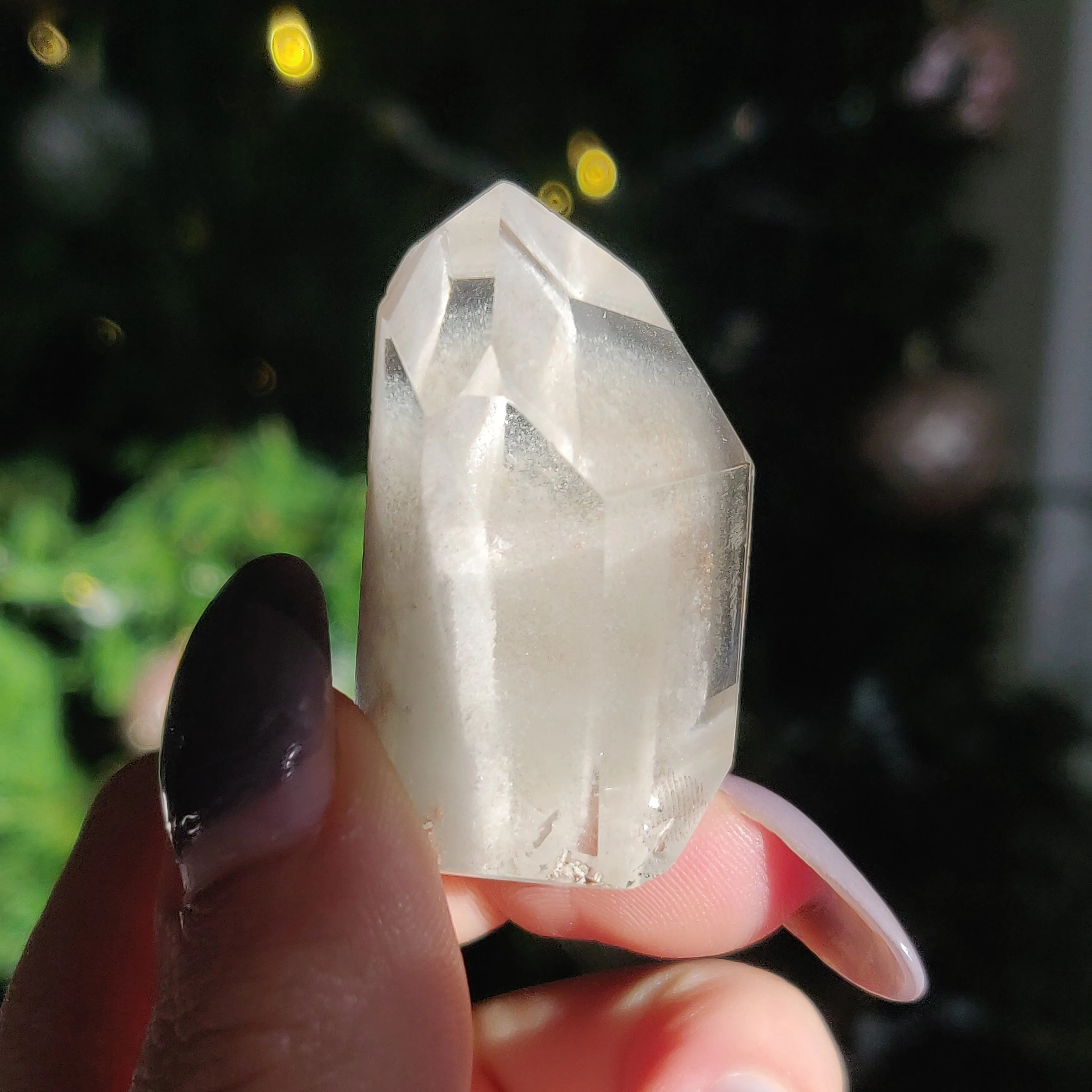 Garden Quartz Point, Lodolite Point (#9)