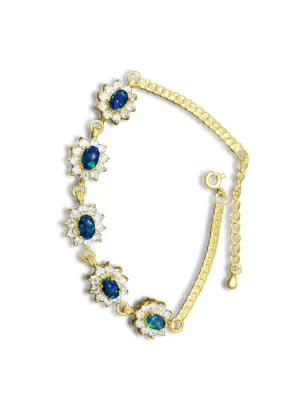 Gold plated Sterling Silver Opal bracelet