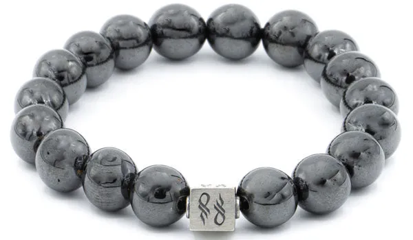 Hematite Natural Gemstone Centerpiece Bracelet