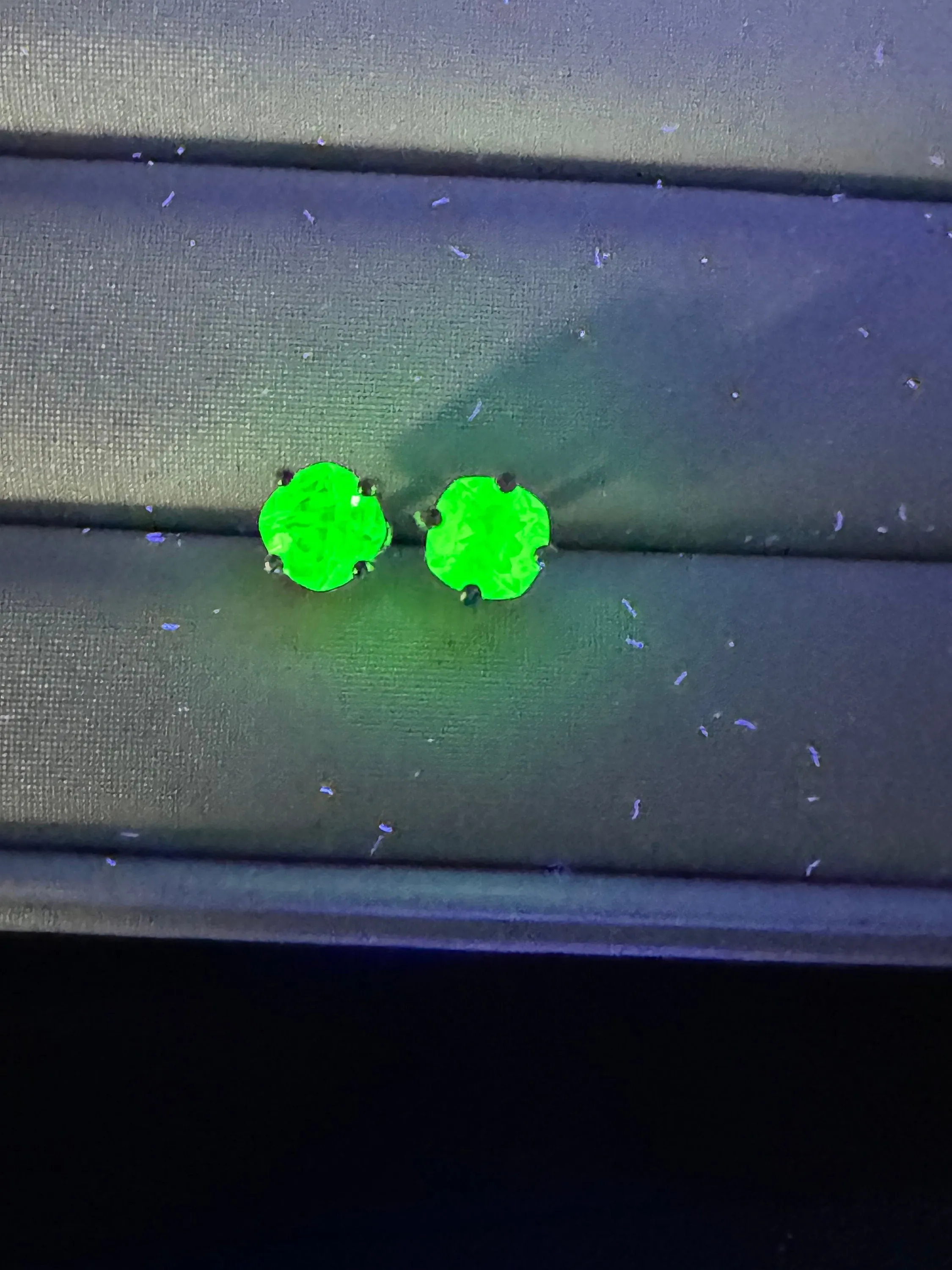Hyalite Opal Earrings, Genuine Untreated Mexican Opals; 0.725cts