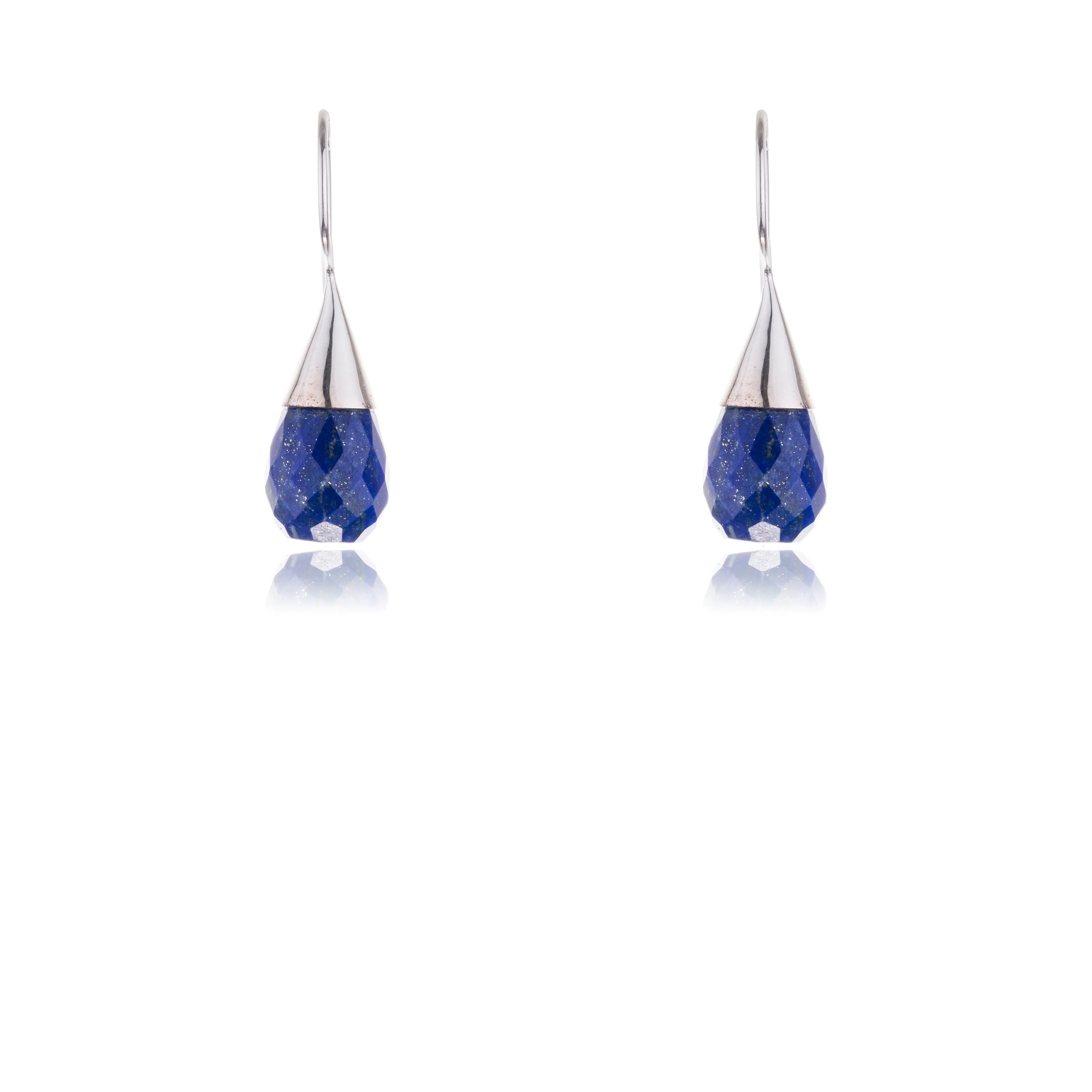 Kia Lapis Drop Earrings in Sterling Silver
