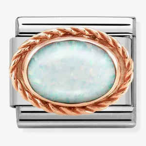 NOMINATION Charm Rose Gold White Opal Charm