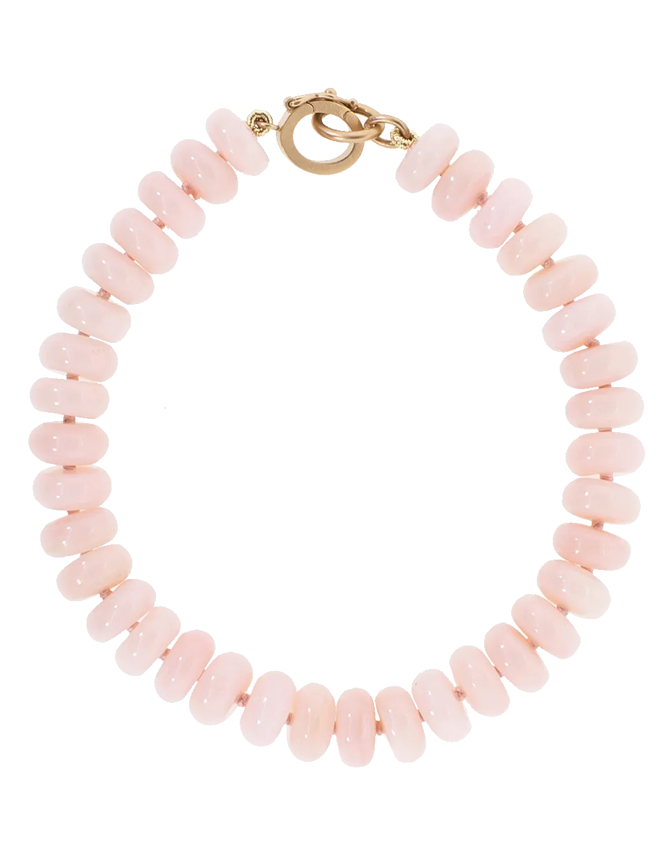 Pink Opal Bead Bracelet