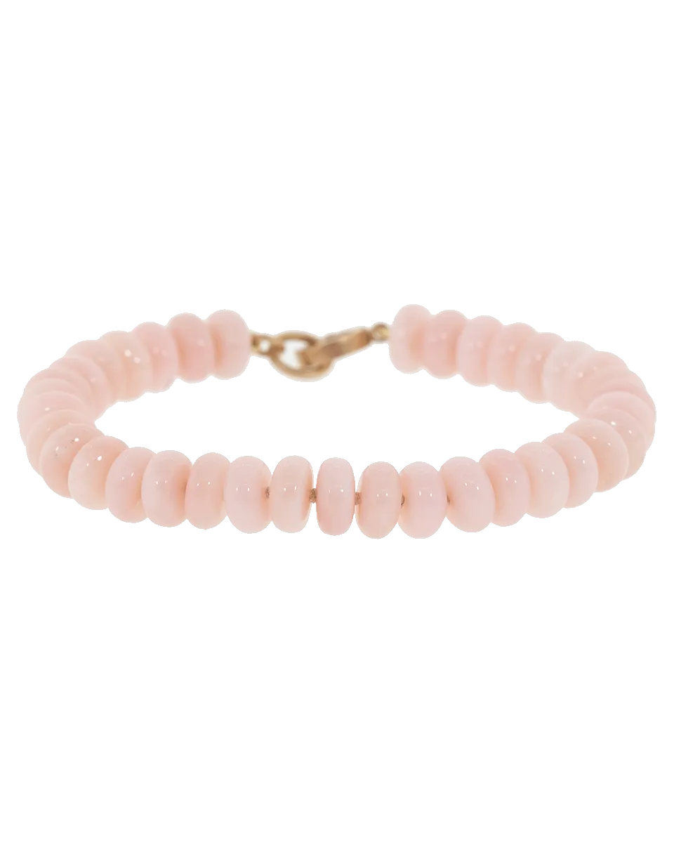 Pink Opal Bead Bracelet