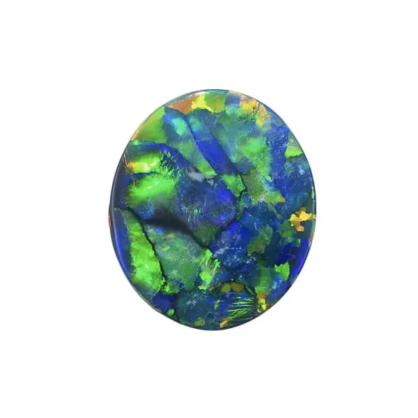Platinum 15.41ct Oval Australian Lightning Ridge Black Opal & OEC Diamond Ring Regard Jewelry Austin, Texas