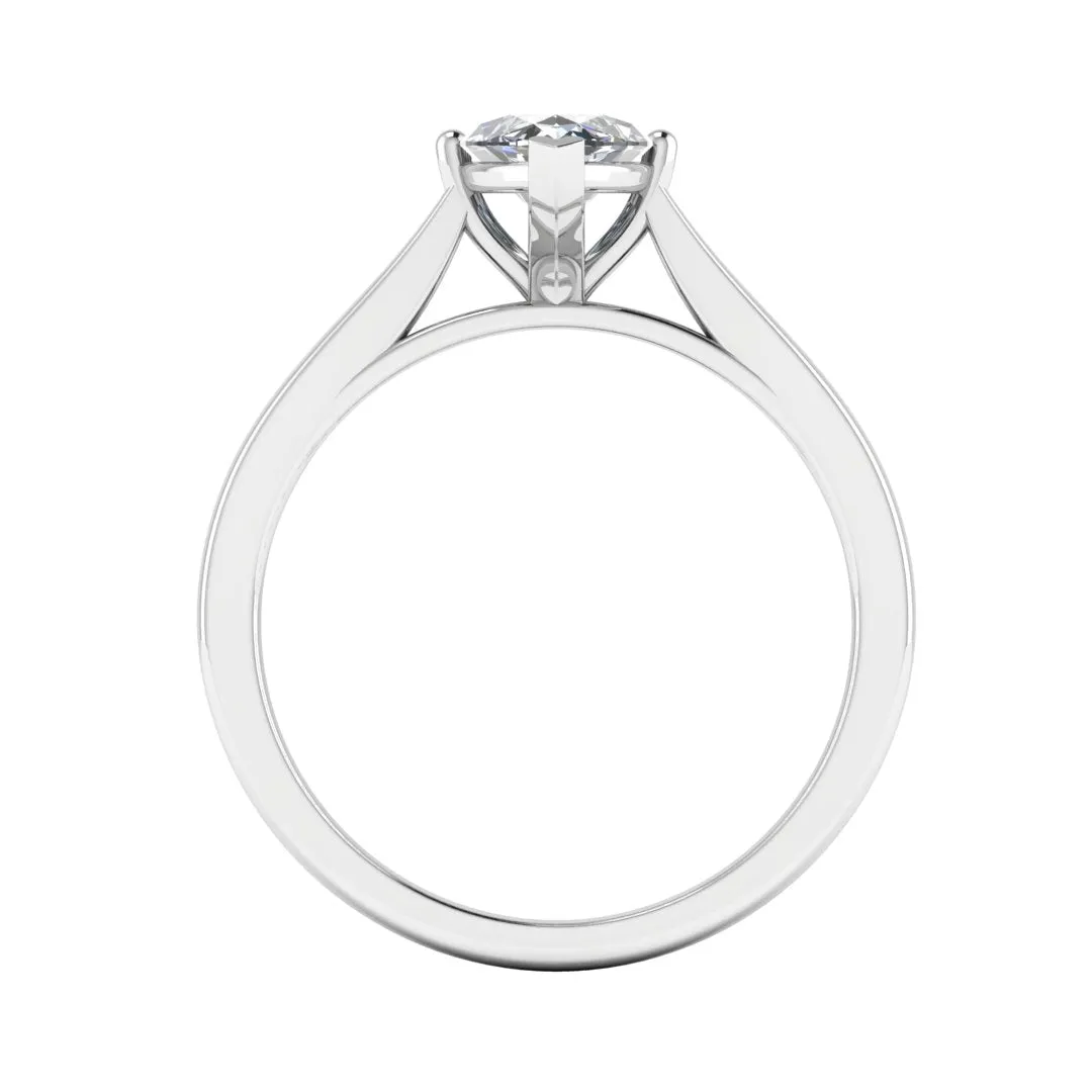 "Eden" Solitaire Marquise Cut Diamond Engagement Ring SSMC04