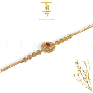 Revere Gold Style Bracelet (Ruby)