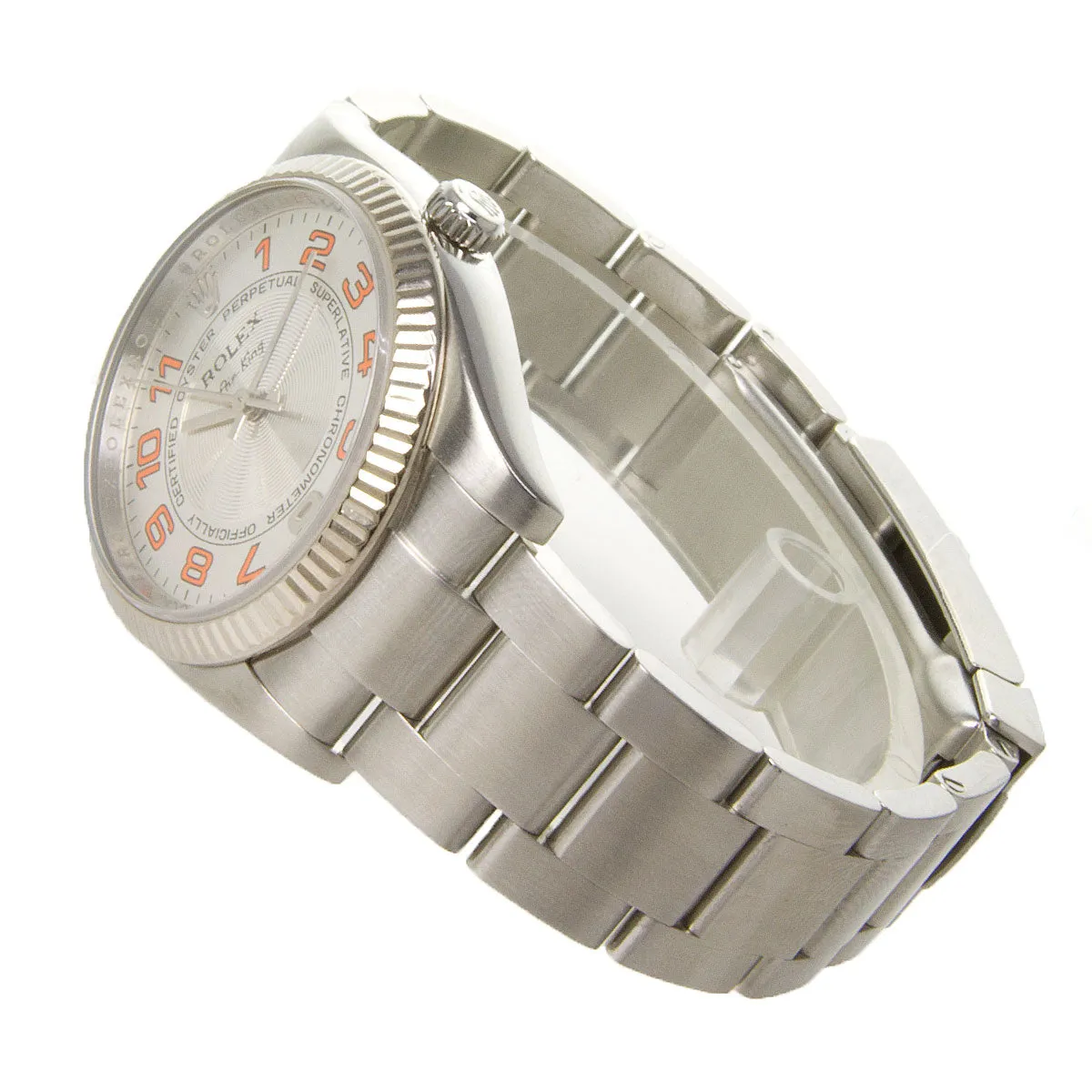 Rolex Air King Silver Concentric Dial