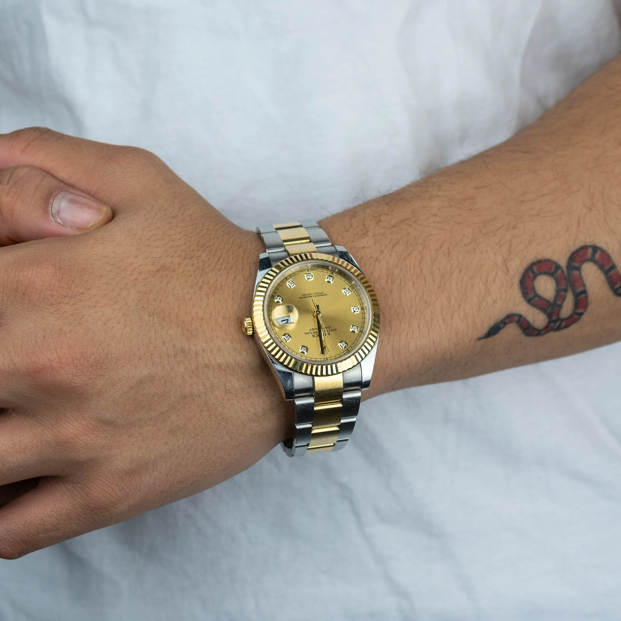 Rolex Datejust 41mm Two Tone Yellow Gold Ref. Number 126333