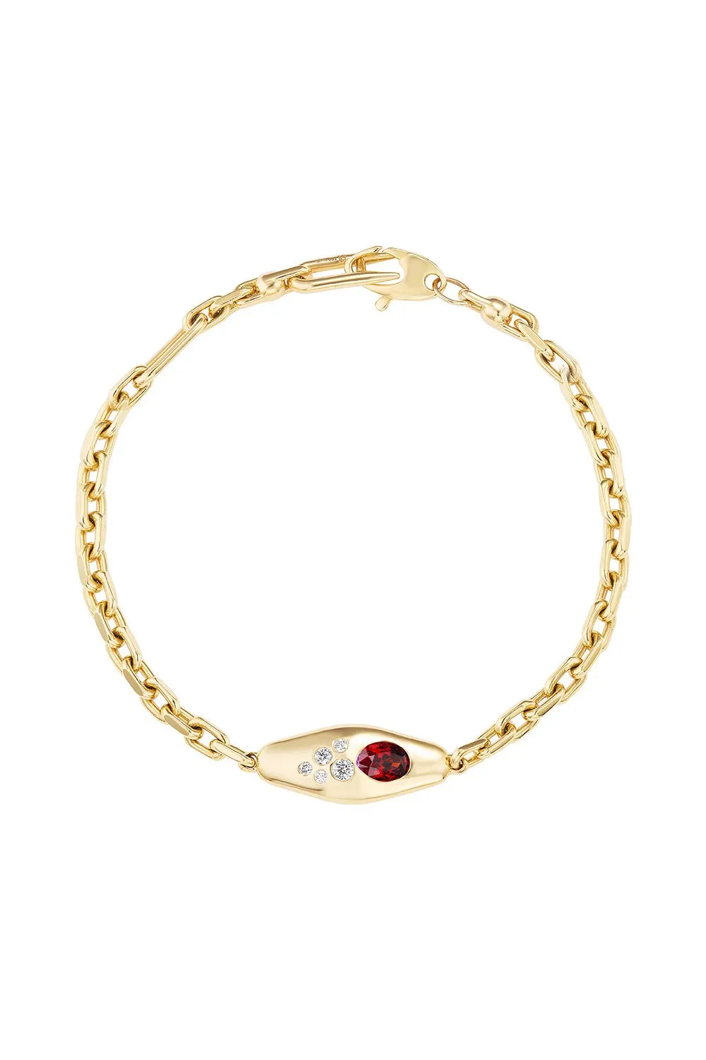 Ruby Diamond Mini Vessel Bracelet