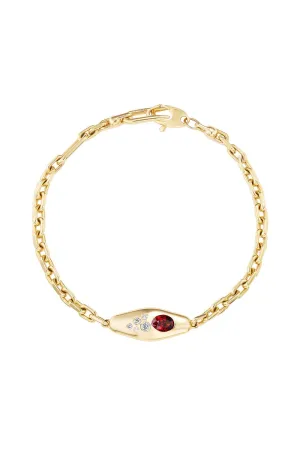 Ruby Diamond Mini Vessel Bracelet