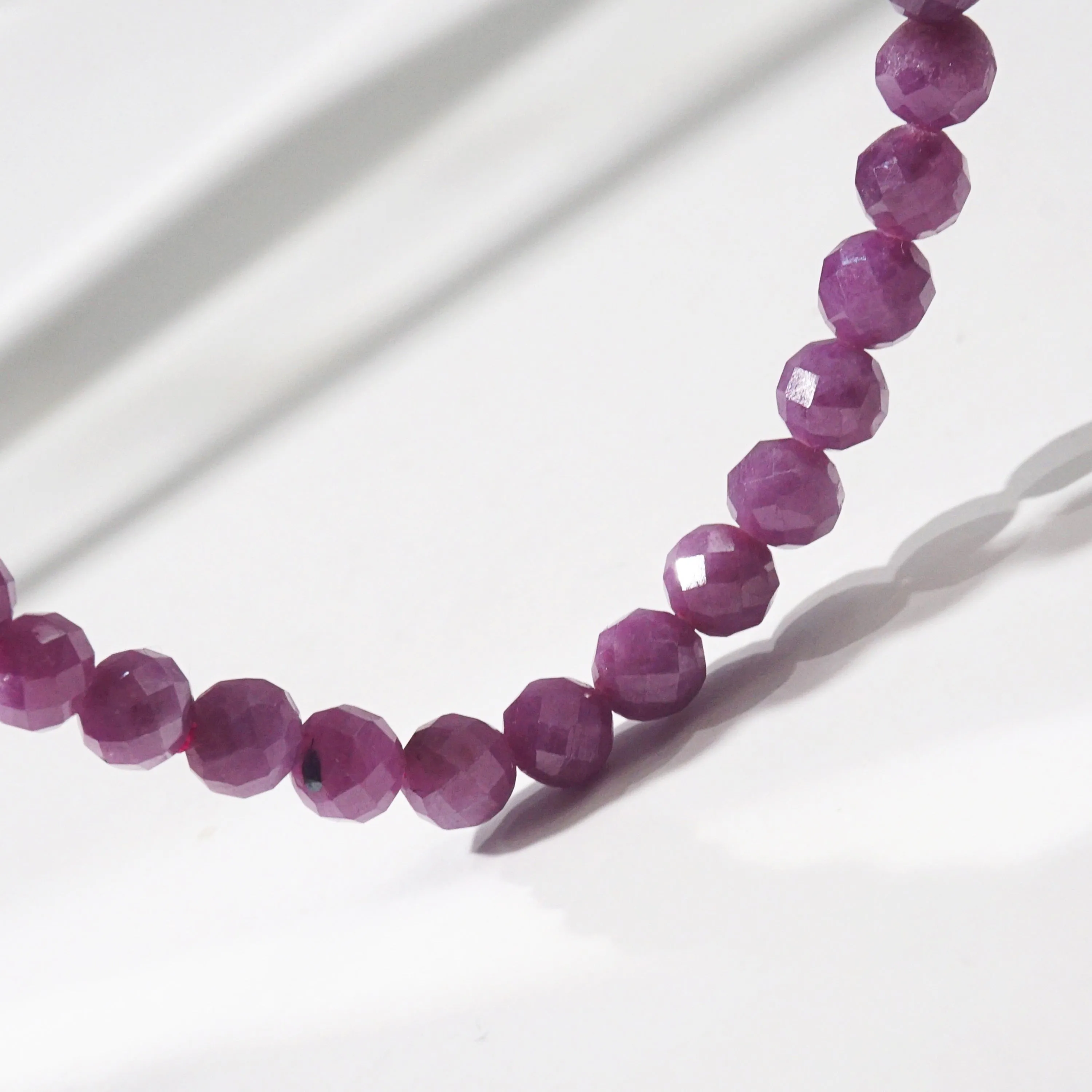 Ruby Faceted 6mm