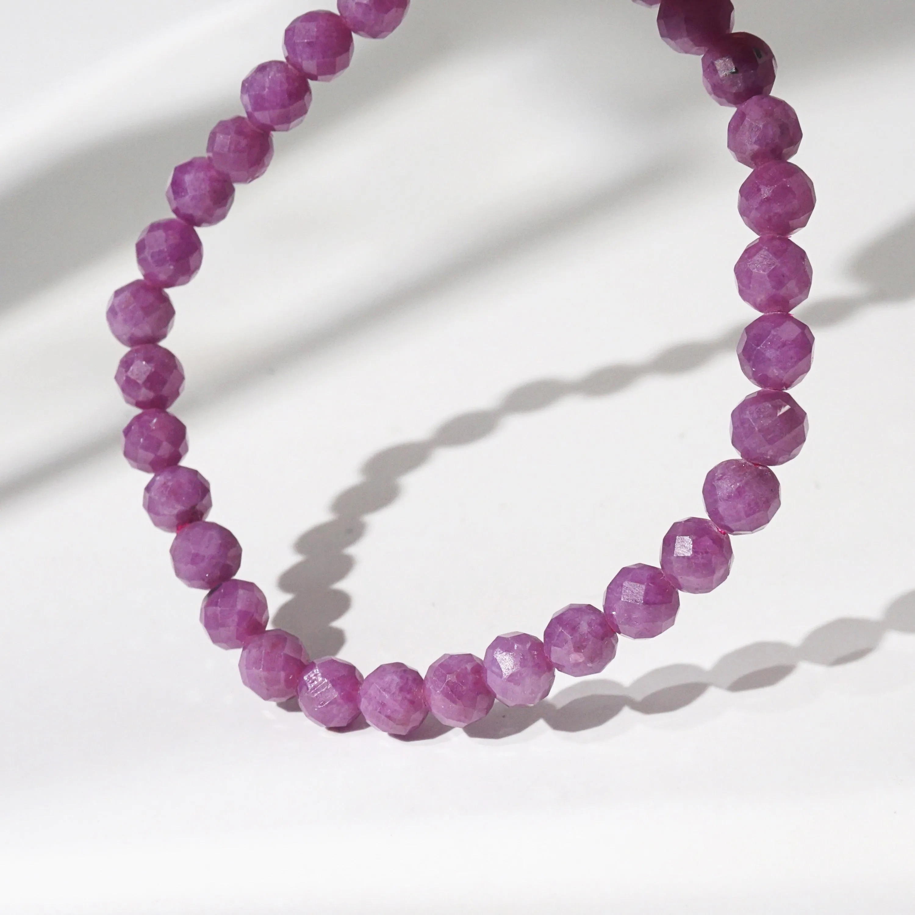 Ruby Faceted 6mm