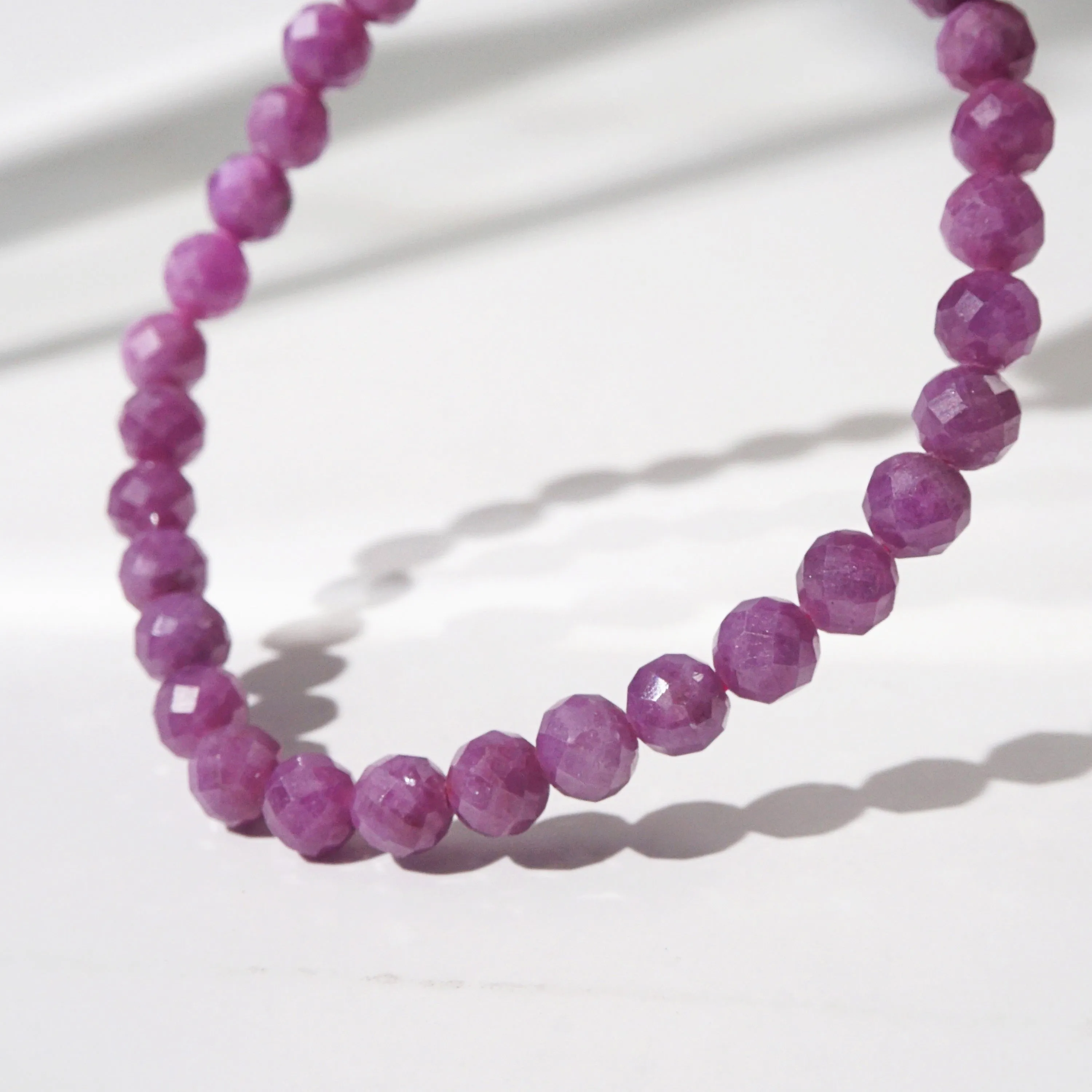 Ruby Faceted 6mm