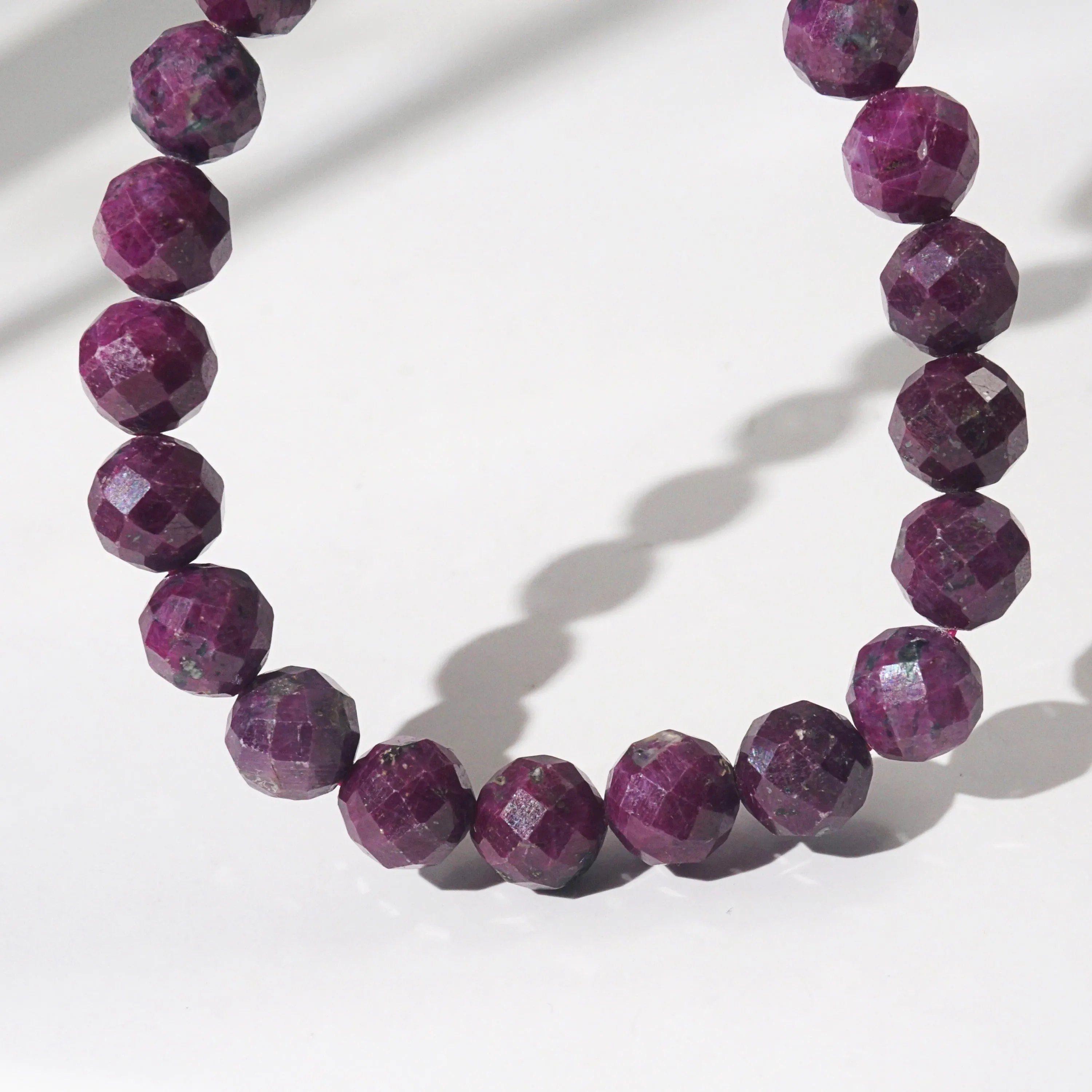 Ruby Faceted 8mm