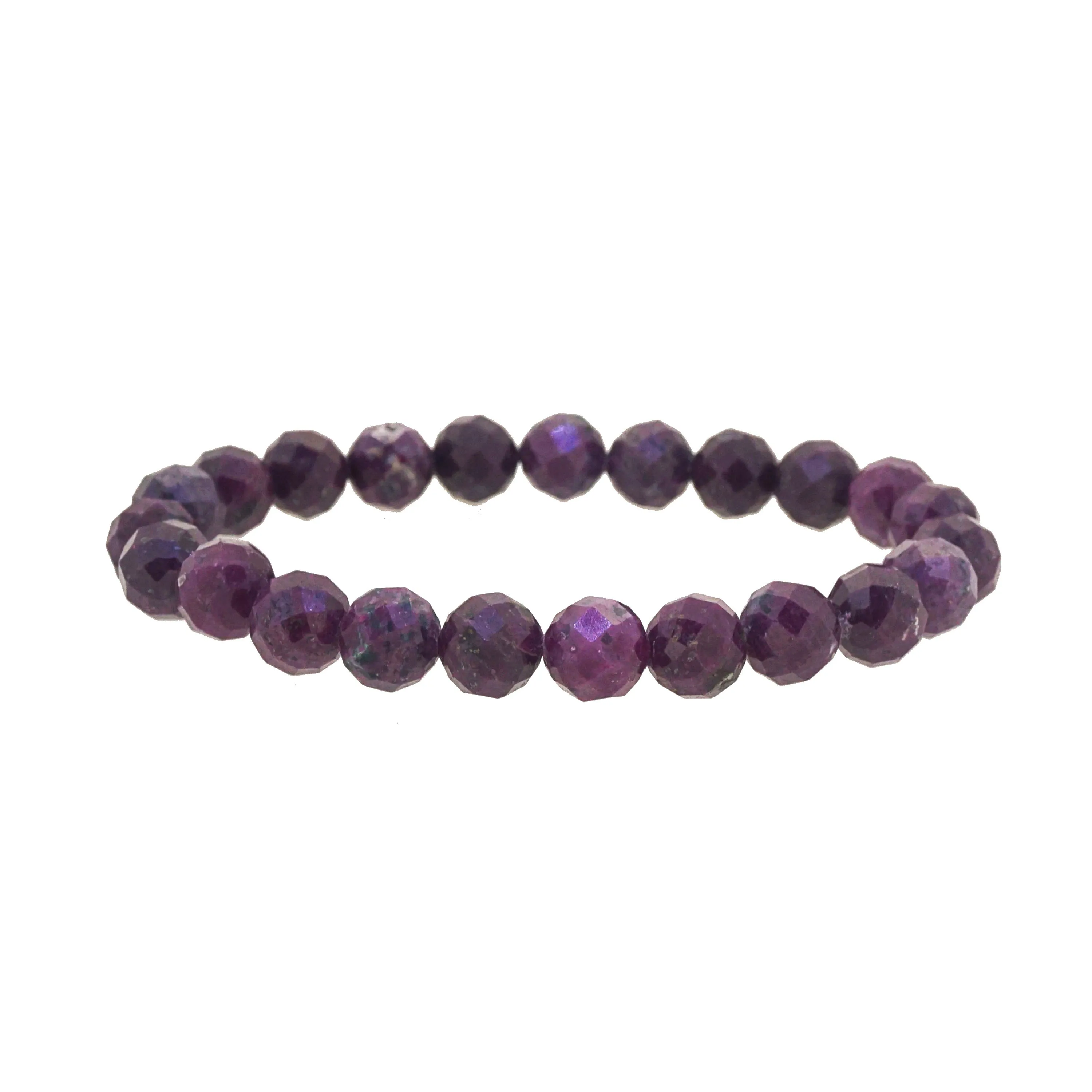 Ruby Faceted 8mm