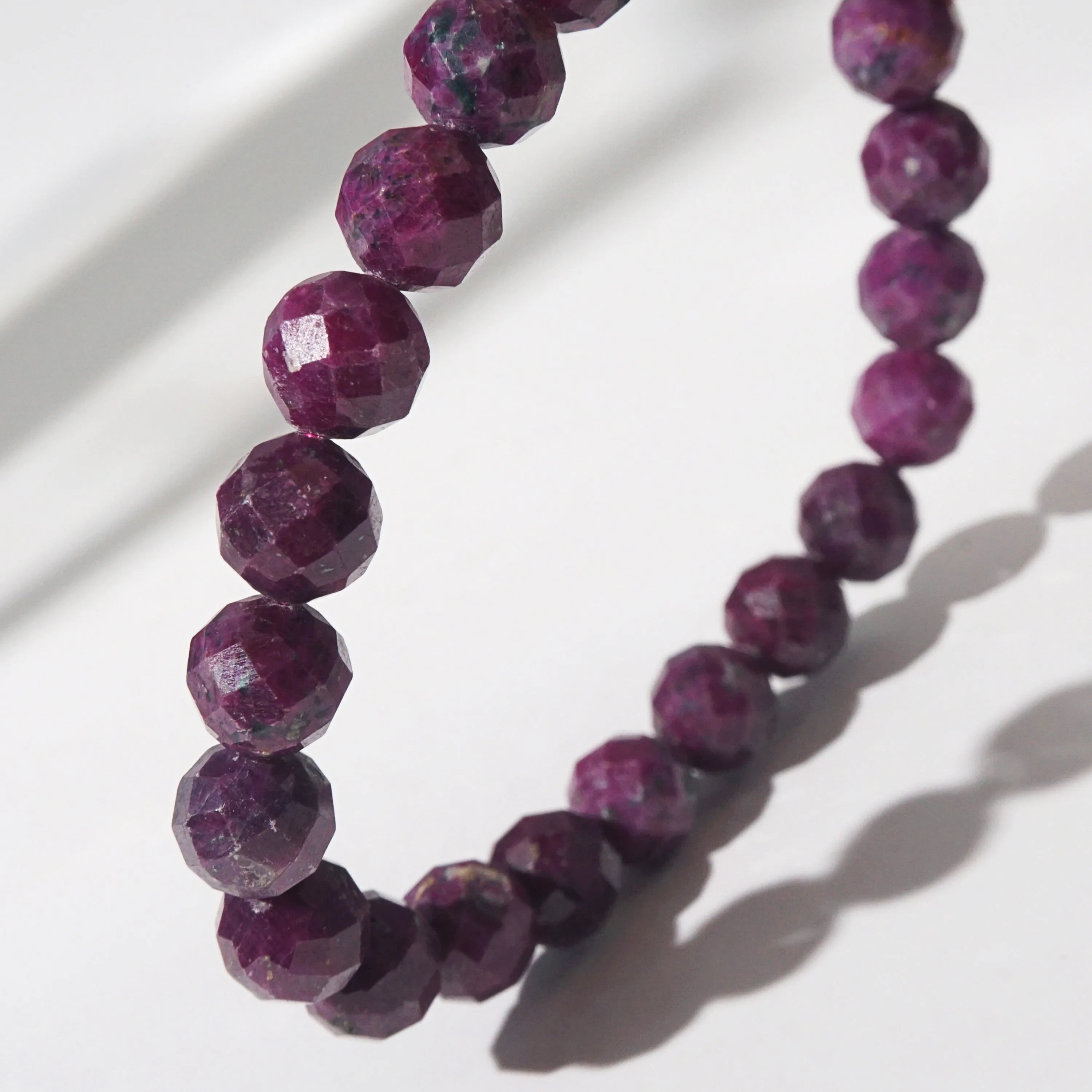 Ruby Faceted 8mm