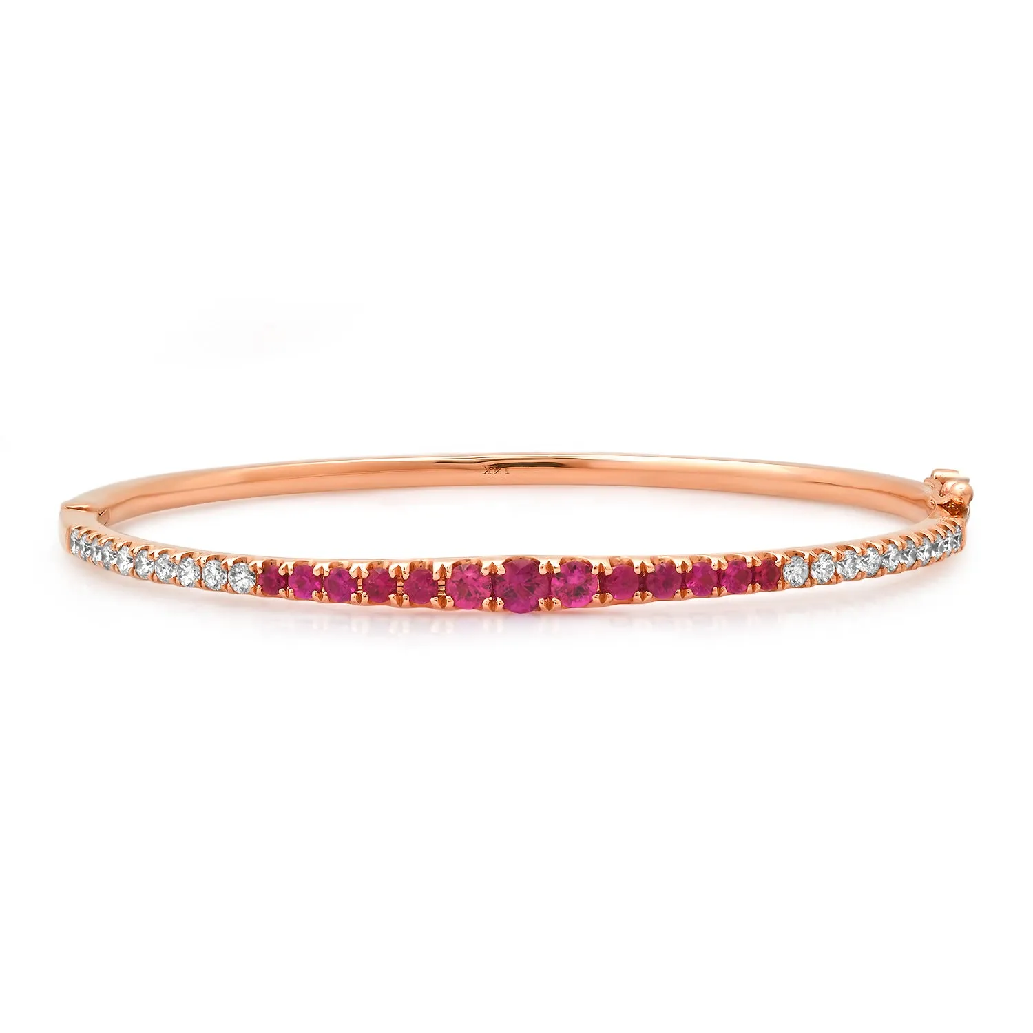 Ruby Love Diamond Bangle Bracelet