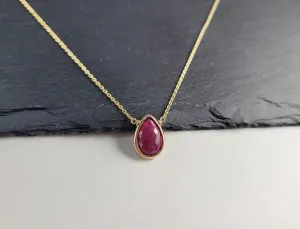 Ruby Pendant Necklace