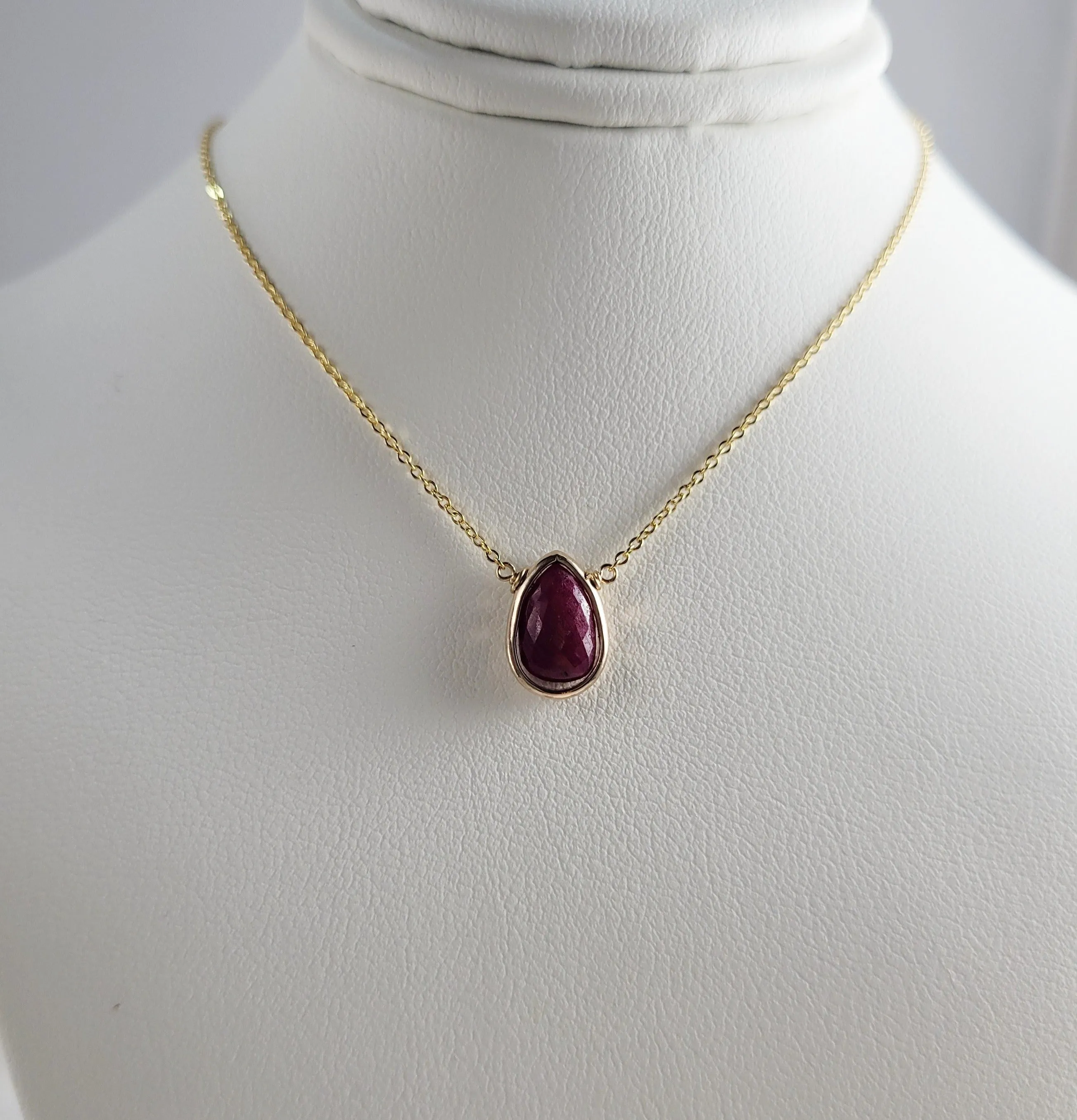 Ruby Pendant Necklace