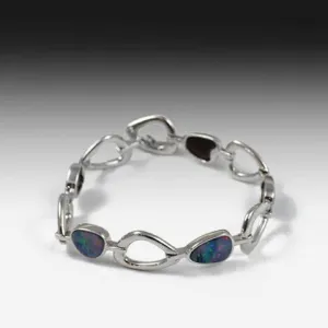 Silver Opal bracelet