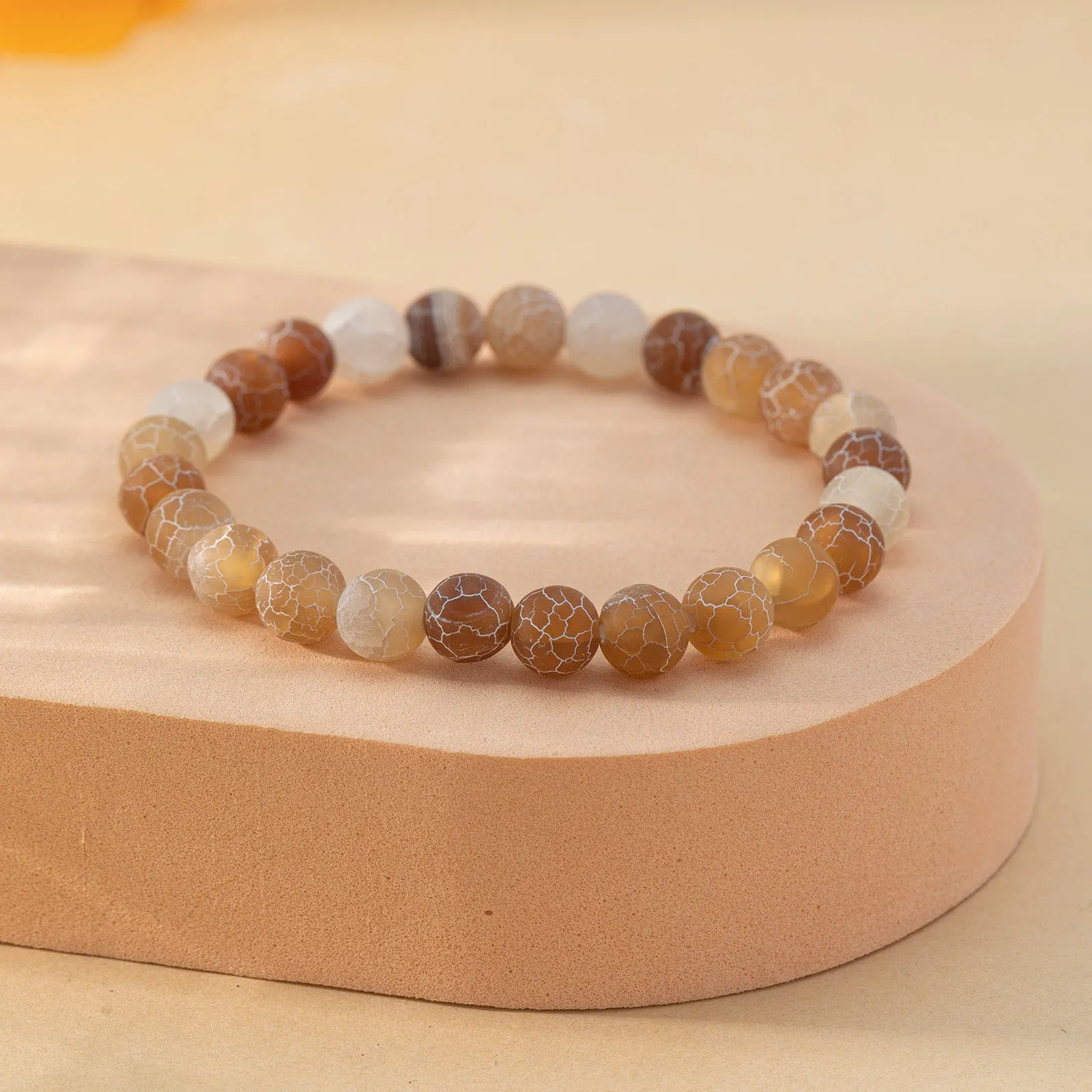 Stone Matte Beaded Bracelet for Men | Variety