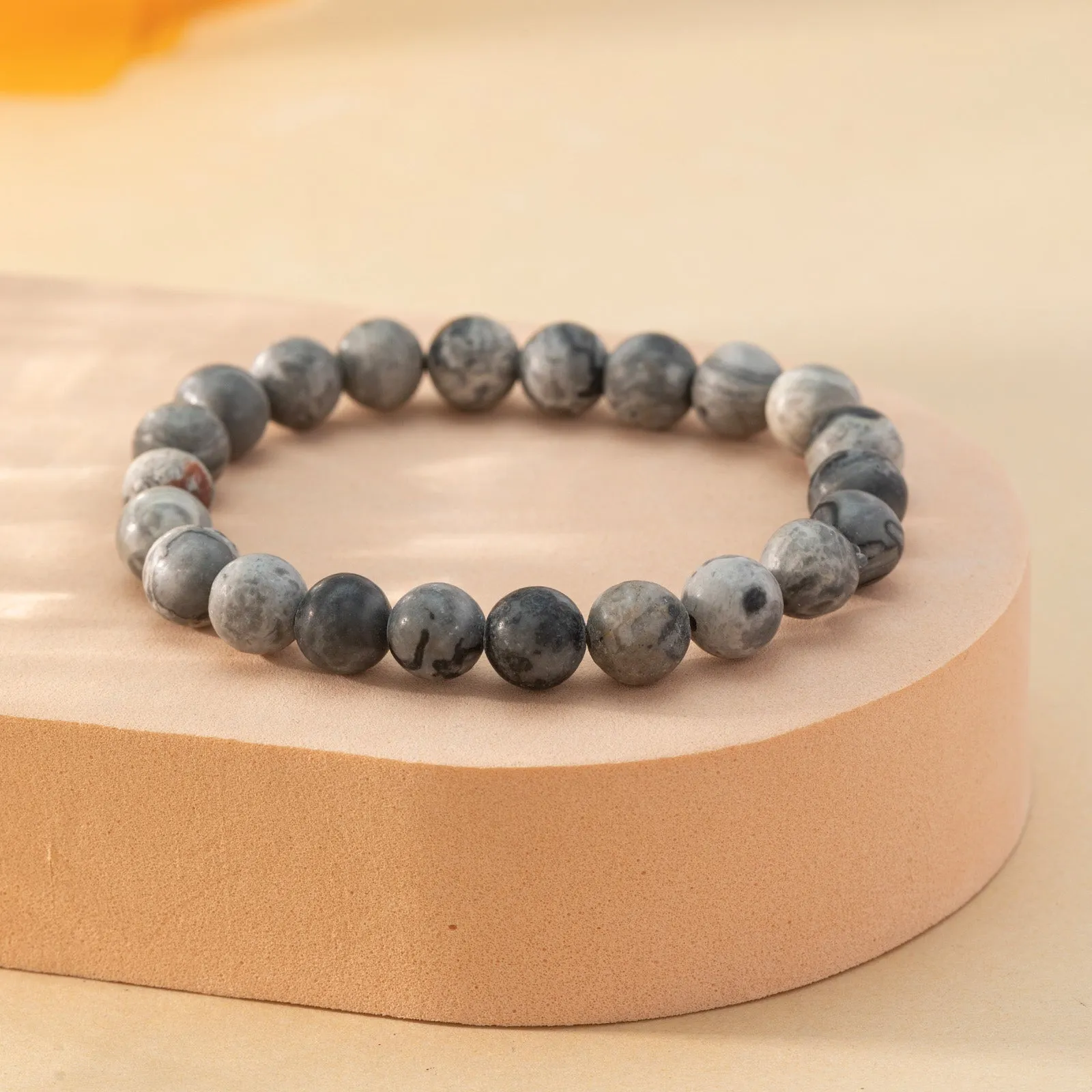 Stone Matte Beaded Bracelet for Men | Variety