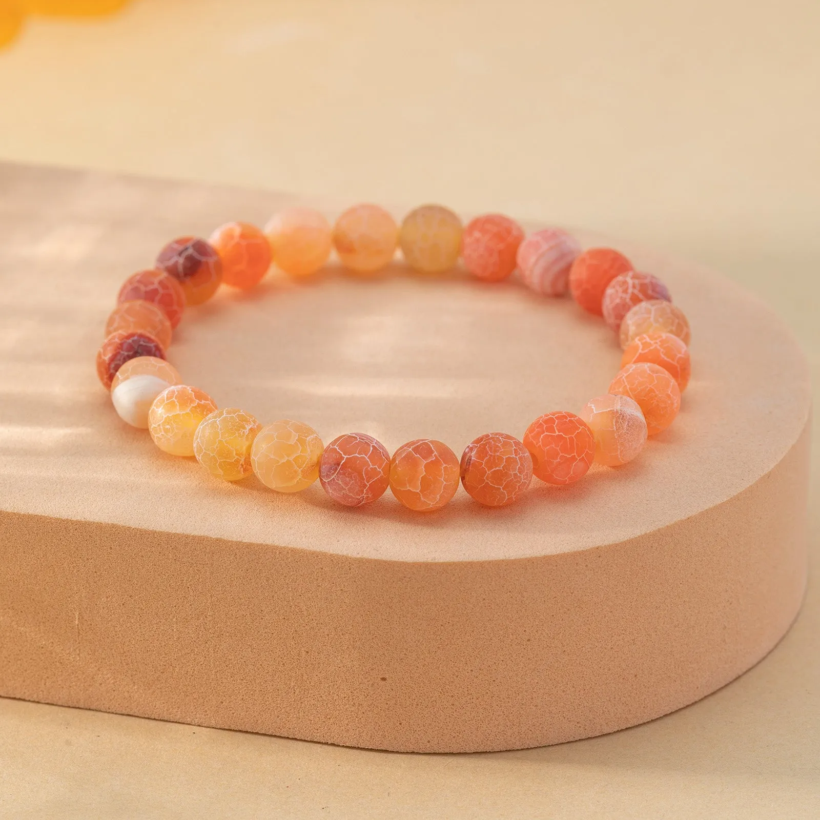 Stone Matte Beaded Bracelet for Men | Variety