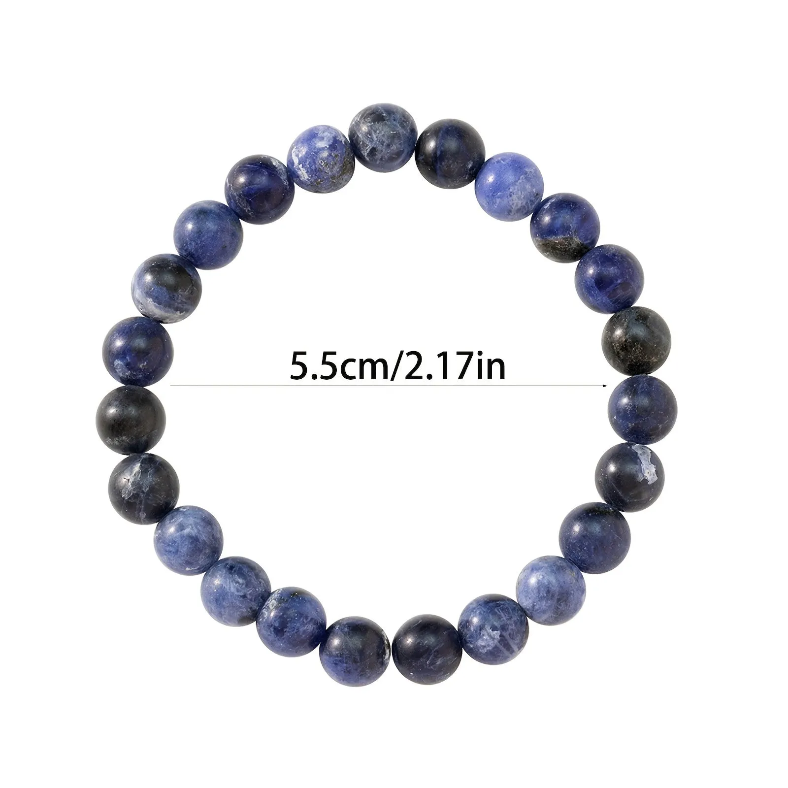 Stone Matte Beaded Bracelet for Men | Variety