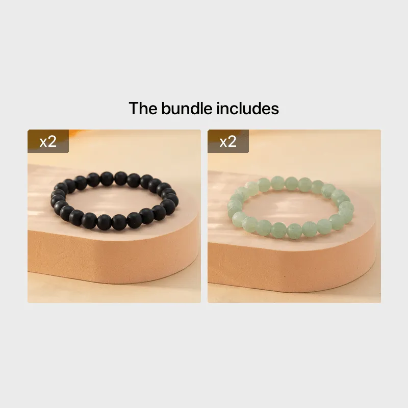 Stone Matte Beaded Bracelet for Men | Variety