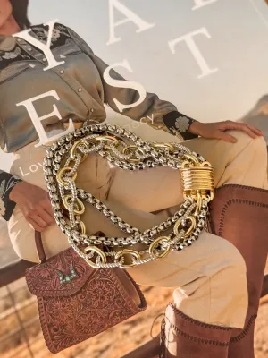 Two Tone Chain Bracelet