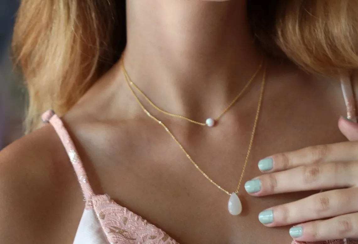 White Opal Necklace