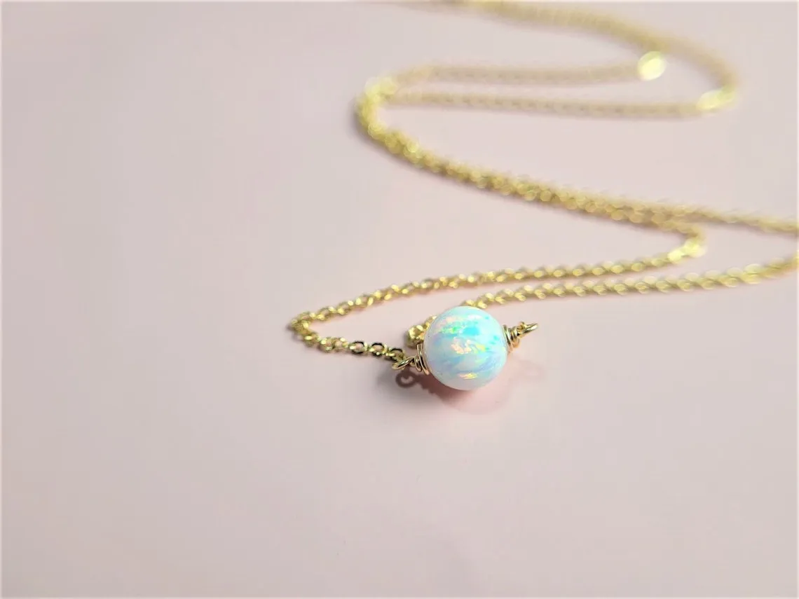 White Opal Necklace
