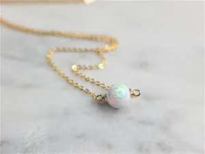 White Opal Necklace