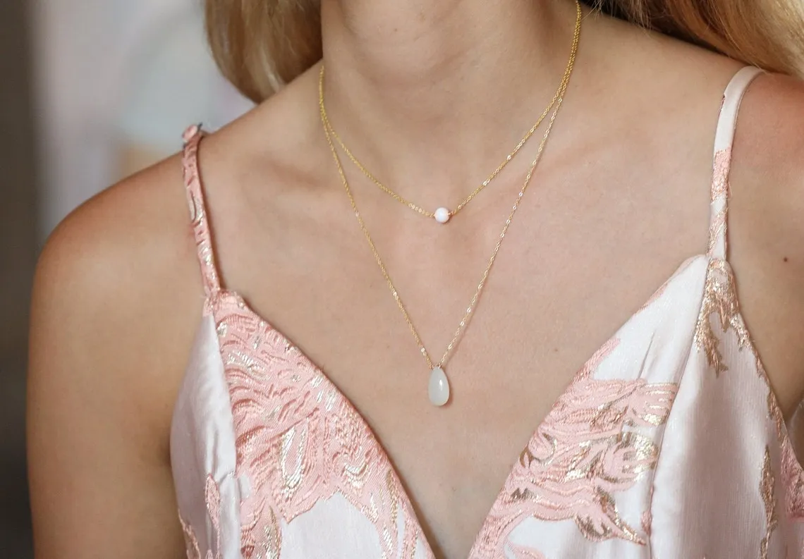 White Opal Necklace